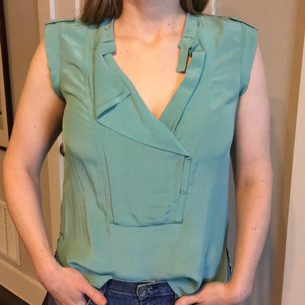 BCBGMaxAzria silk tank top